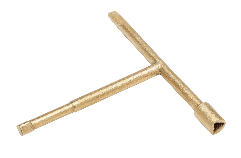 CLE ROBINET POUSSOIR + RECTANGLE ET TRIANGLE CLE008