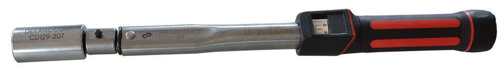 CLE DYNAMOMETRIQUE 20-125 NM AVEC ADAPTATEUR 0765907