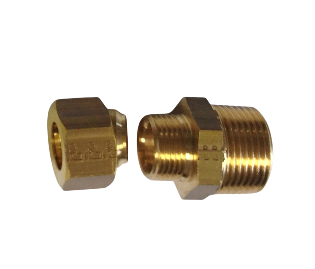 RACCORD M 3/4" BSP CONIQUE OLIVE CU14 POUR IMPULSION DETENTE CSB RAC927