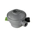 DETENDEUR CONNEXION RAPIDE BUTANE 1,3KG/H 28 MBAR / VALVE Ø27 / SORT.MÂLE 20X150 NF115
