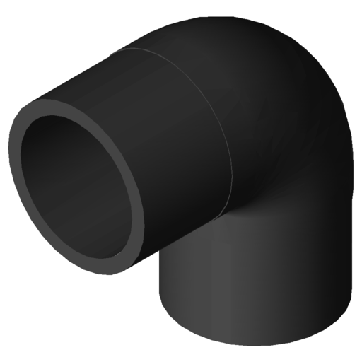 COUDE 90° LISSE D160 8 BAR NF136 8022379 / 8022330 CLI160090 §