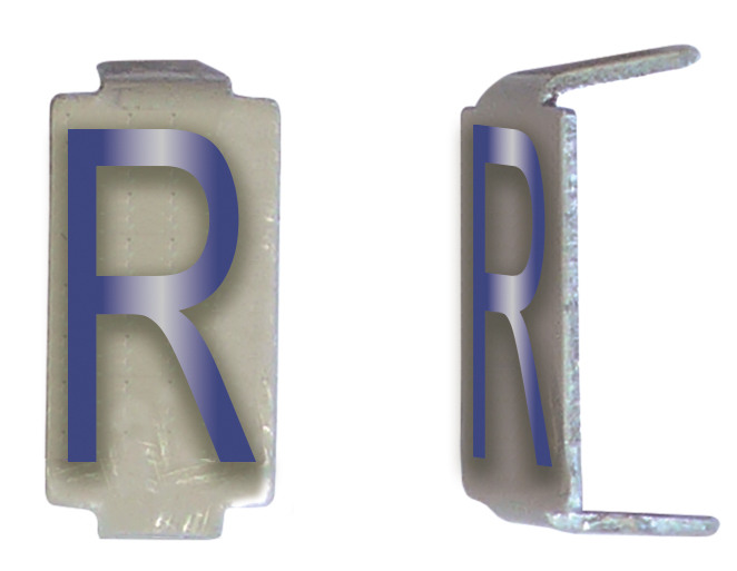 LOT 25 LETTRE 6X11 ALU IVOIRE/BLEU PRE-PLIEE R *