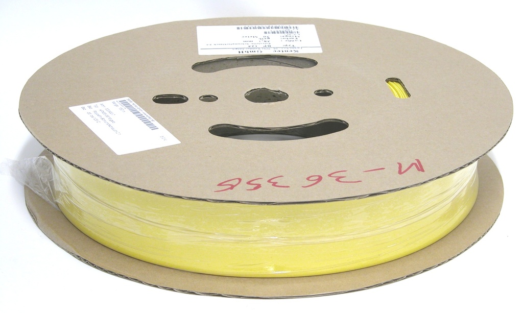 GAINE THERMORETRACTABLE POLYOLEFIN JAUNE POUR PLT 15 - 1M