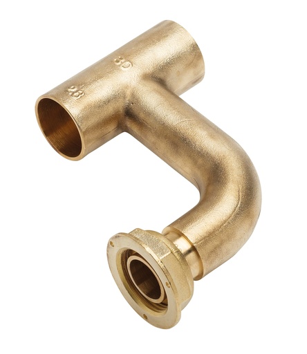 [BAN0051004] TE LAITON COUDE 90° CU54 ECROU 6/20 NF540 8242286 TEC054