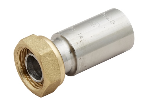 [BAN0190496] RACCORD 2P DROIT JPG 15 3/4" AC 26.9 NF540 RAC132