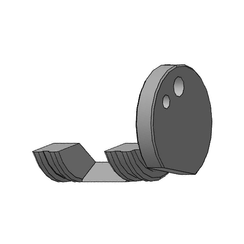 [EXCRDFLA00238] LAME GRATTEUR PE125 POUR HELIPE 125 LAMEGRAT125