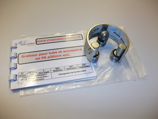 [EXCRDFLM00062] GRATTEUR TUBE PE40 HELIPE 40 AGREE GRDF