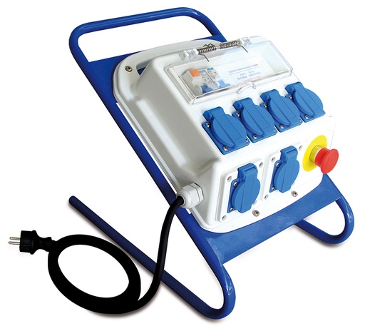 [MICP525] COFFRET D'ALIMENTATION MOBILE 6 MONO + PIED