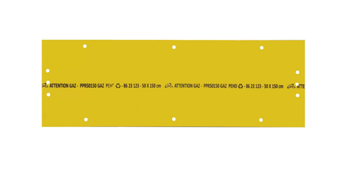[PCHX012] PLAQUE DE PROTECTION RESEAUX PPR 50 X 150 X 1.5 CM GAZ 8623123 §